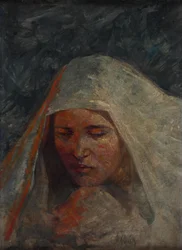 Studie eines Frauenkopfes